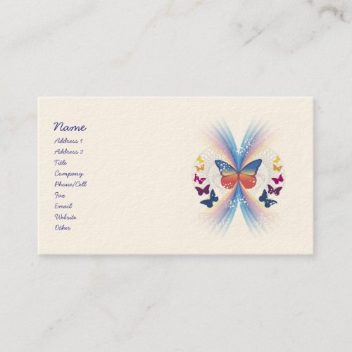 Mystic Butterfly Business Cards