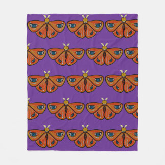 Mystic Butterfly with Eyes Fleece Blanket