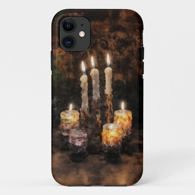 Mystic Candlelight Pumpkin Mobile Case (Back)