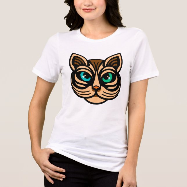 Mystic Cat Eyes Women’s Tee Art (Front)