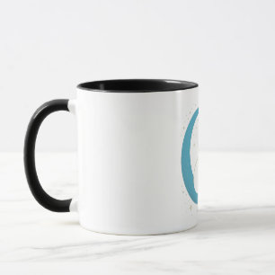 Mystic Cat on Blue Moon Night Sky Mug