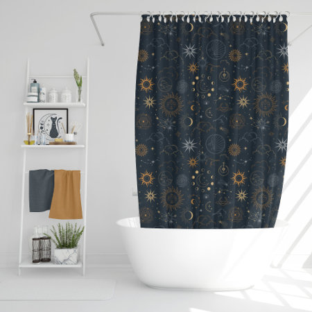 Mystic Celestial Pattern Shower Curtain