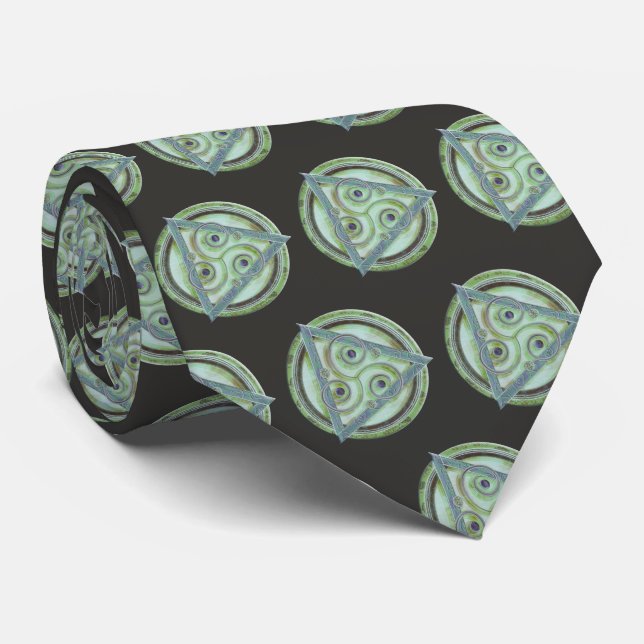 Mystic Celtic Triad Neck Tie (Rolled)
