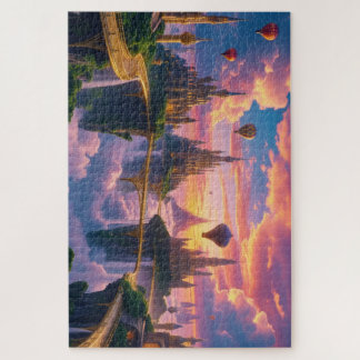 Mystic City in Clouds Jigsaw Puzzle