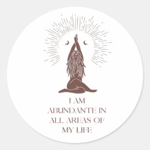 Mystic classic round sticker