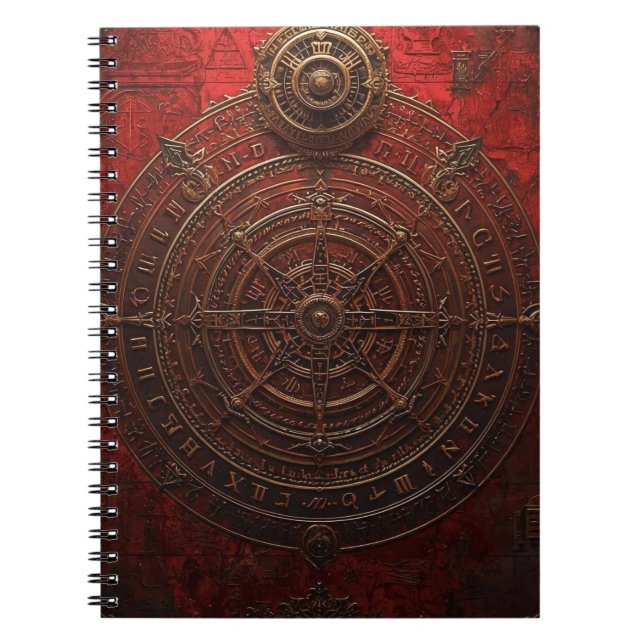 Mystic Compass Rose Notebook (Front)