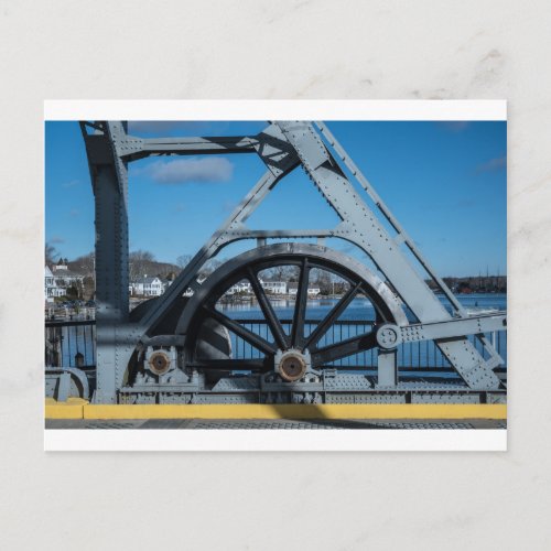 Mystic Connecticut Draw Bridge Postcard