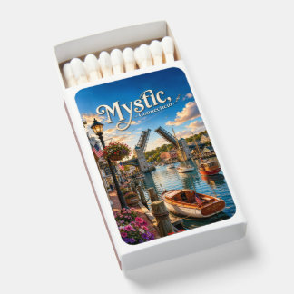 Mystic, Connecticut Drawbridge Harbor Sunset Matchboxes