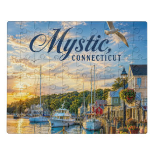 Mystic, Connecticut Harbor Jigsaw Puzzle