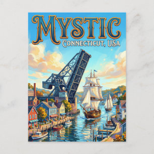 Mystic, Connecticut USA Postcard