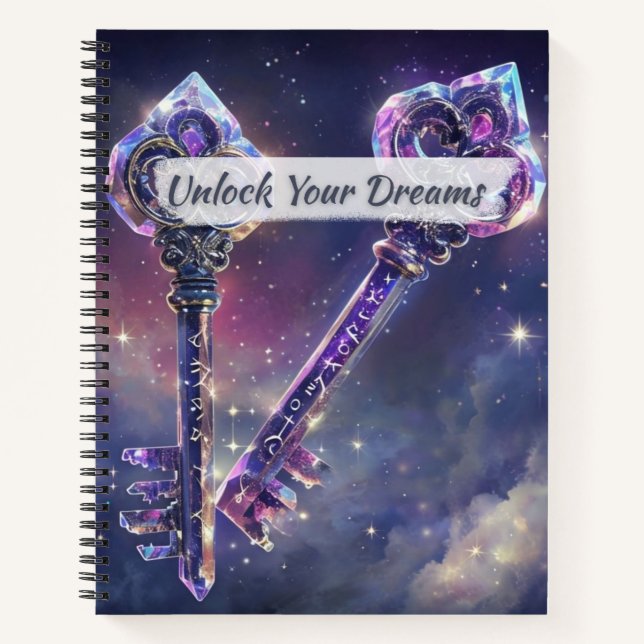 Mystic Crystal Key Notebook (Front)