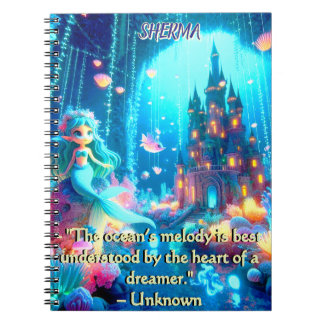 Mystic Depths – Chibi Mermaid & Glowing Garden Notebook