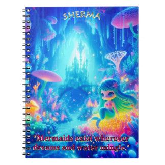Mystic Depths – Chibi Mermaid & Glowing Garden Notebook