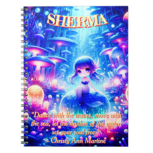 Mystic Depths – Chibi Mermaid & Glowing Garden Notebook