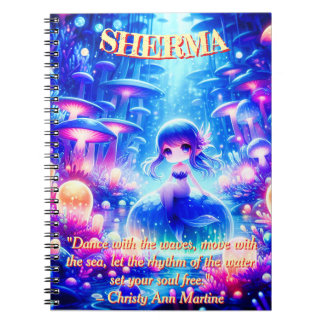 Mystic Depths – Chibi Mermaid & Glowing Garden Notebook