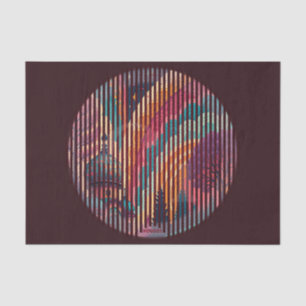 Mystic Dome Tissue on Plum Base – Customizable Paper
