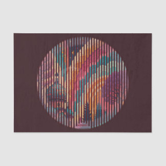 Mystic Dome Tissue on Plum Base – Customizable Paper