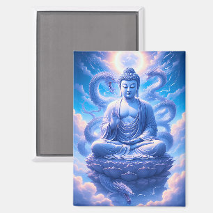 Mystic Dragon Buddha Meditation Magnet
