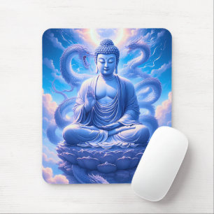 Mystic Dragon Buddha Meditation Mouse Pad