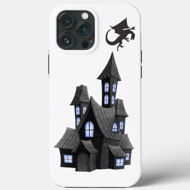 Mystic Dragon Castle Night House  Case-Mate iPhone Case (Back)