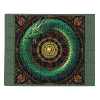 Mystic Dragon Jigsaw Puzzle | Fantasy Dragon Art f