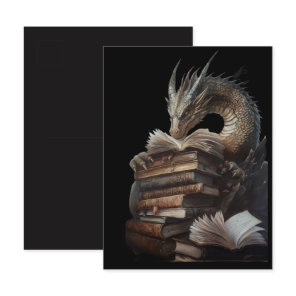 Mystic Dragon Reading Ancient Books Postcard | Got