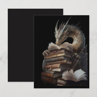 Mystic Dragon Reading Ancient Books Postcard | Got