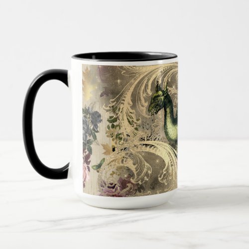 Mystic Dragon  Roses Mug