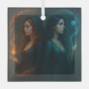 Mystic Duality Glass Ornament