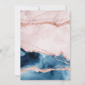 Mystic Elegance | Blue Pink Agate Virtual Shower Invitation (Back)