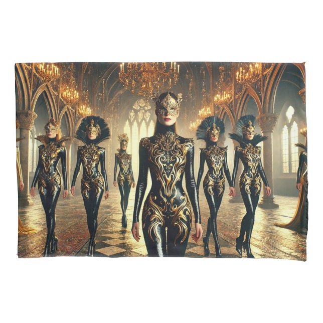 Mystic Elegance – Luxury Fantasy Pillowcase (Front)