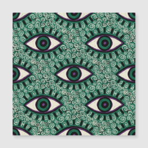 "Mystic Emerald Eyes" - Psychedelic Swirl Seamless