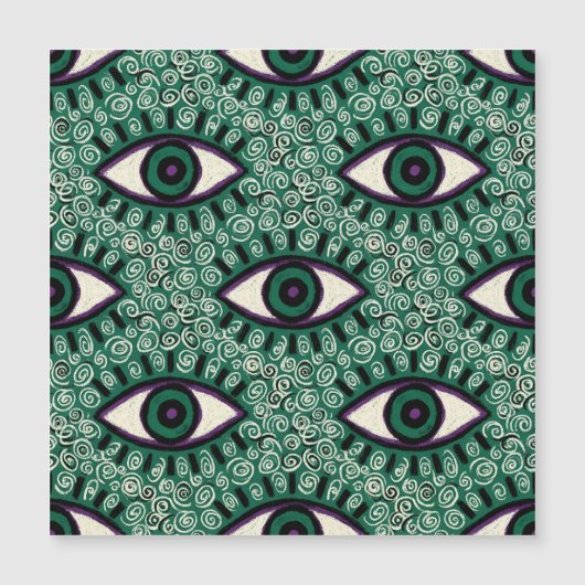 "Mystic Emerald Eyes" - Psychedelic Swirl Seamless (Front)