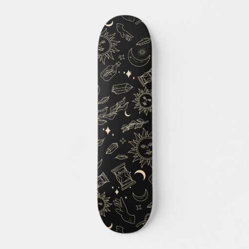 Mystic Esoteric Celestial Galaxy Skateboard