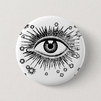 Mystic Eye Sees All Pinback Button