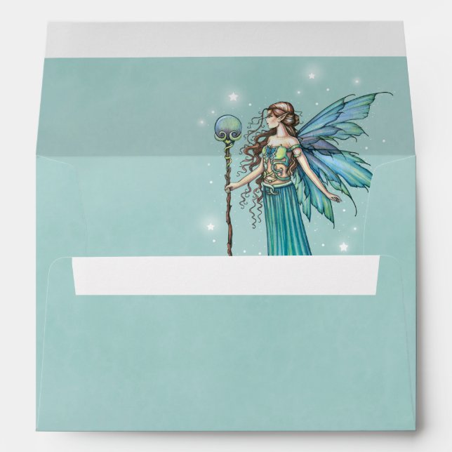 Mystic Fairy Teal Envelopes (Back (Bottom))