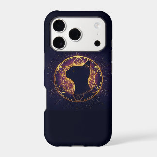 Mystic Feline Within the Sacred Circle iPhone 17 Pro Case