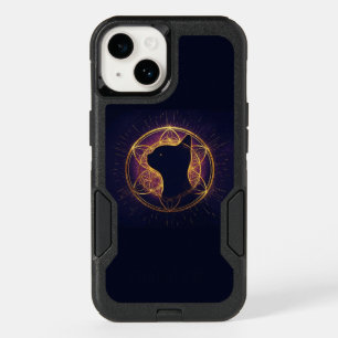 Mystic Feline Within the Sacred Circle OtterBox iPhone 14 Case