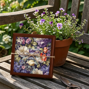 Mystic Flowers Custom Retirement Gifts for Her Mom Gift Box