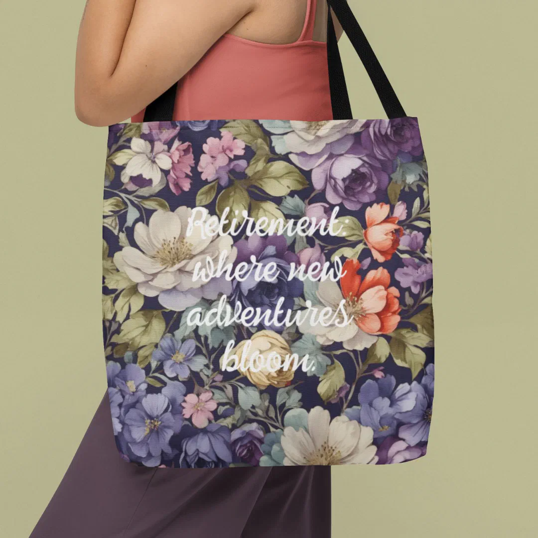 Mystic Flowers Custom Retirement Gifts for Her Mom Tote Bag (Mystic Flowers Custom Retirement Gifts for Her Mom)