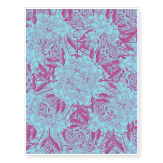 Mystic Flowers  Temporary Tattoos (Front)