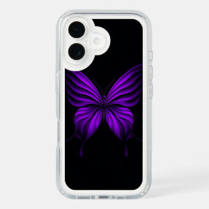 Mystic Flutter – Purple Butterfly Elegance iPhone 16 Case