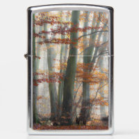 Mystic Foggy Forest Fall Scenic Nature - windproof