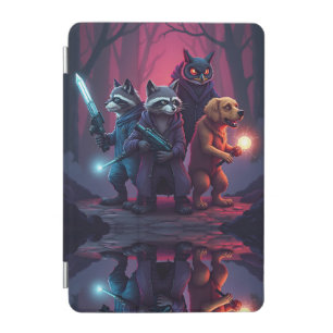Mystic Forest Animal Warrior Art iPad Mini Cover