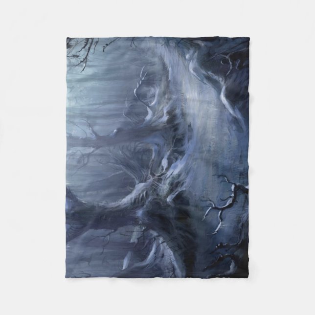 Mystic Forest Fleece Blanket (Front)