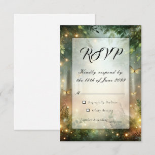 Mystic Forest Meadow Magic  RSVP Card