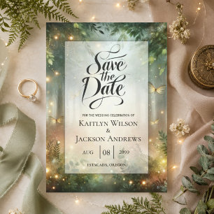 Mystic Forest Meadow Magic Save The Date