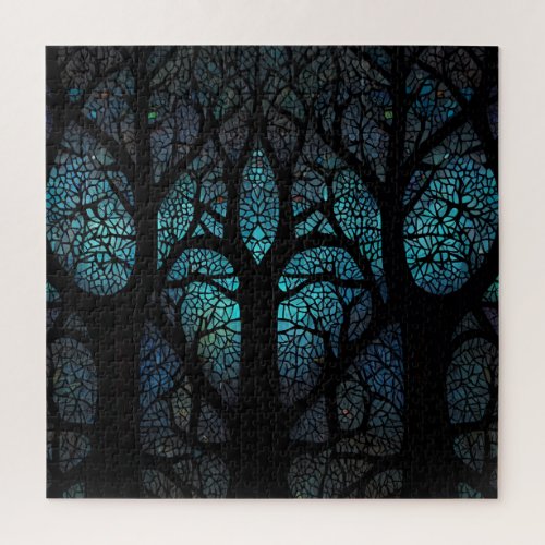 Mystic Forest Mosaic Jigsaw Puzzle