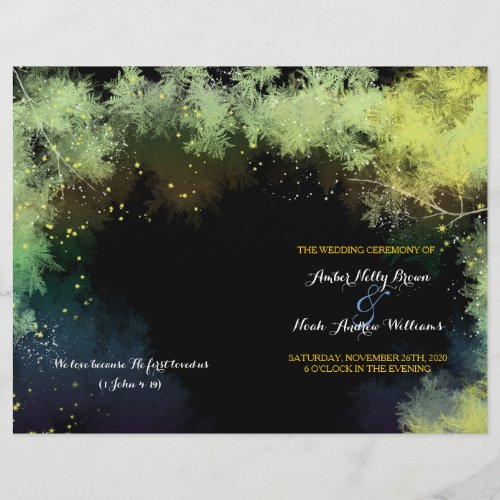 Mystic Forest Wedding Bi Fold Program