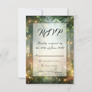 Mystic Forrest Meadow Magic RSVP Card